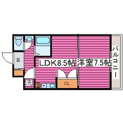 当別駅 徒歩7分 2階の物件間取画像